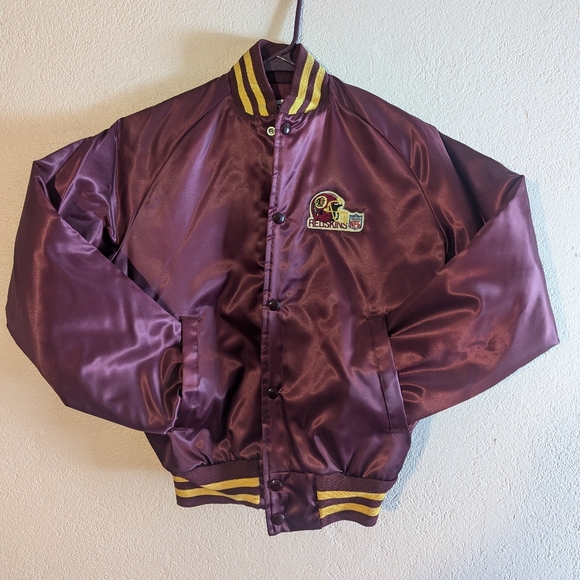 vintage chalk line Washington Redskins satin bomber jacket - Picture 2 of 8